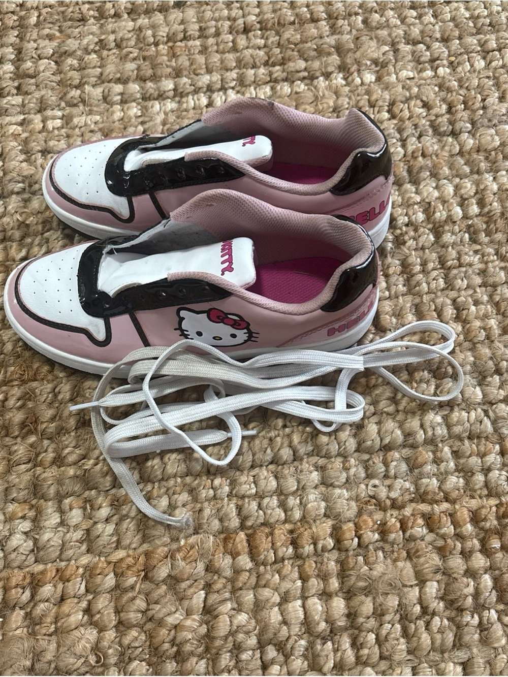 Hello Kitty Pink, White & Black Girls' Sneakers